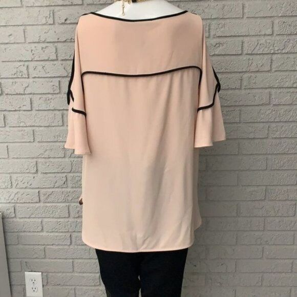 Calvin Klein Modern Essential Women Blush Hi-Low Blouse Size M NWT - Picture 9 of 12